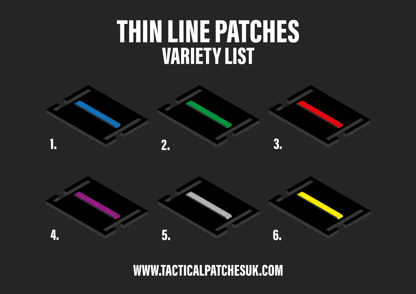 Thin Line Molle Patches
