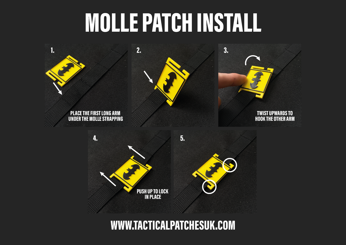 Lightbulb Molle Patches