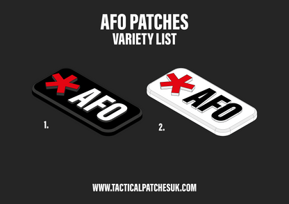 AFO & Star Velcro Patches - 1x2