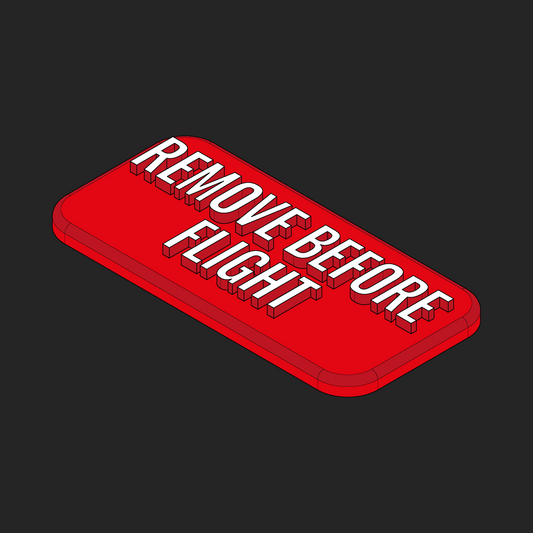 Remove Before Flight Velcro Patches - 1x2