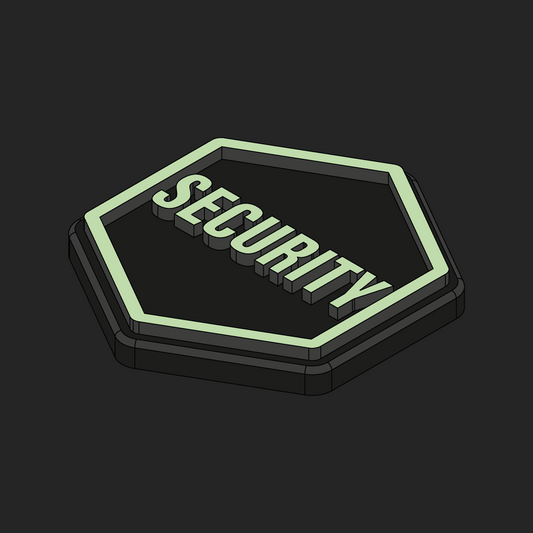 Security Glow Velcro Patches - Hexapatch