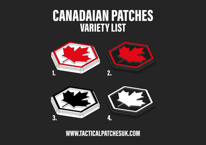 Canada Hexapatch Velcro Patches