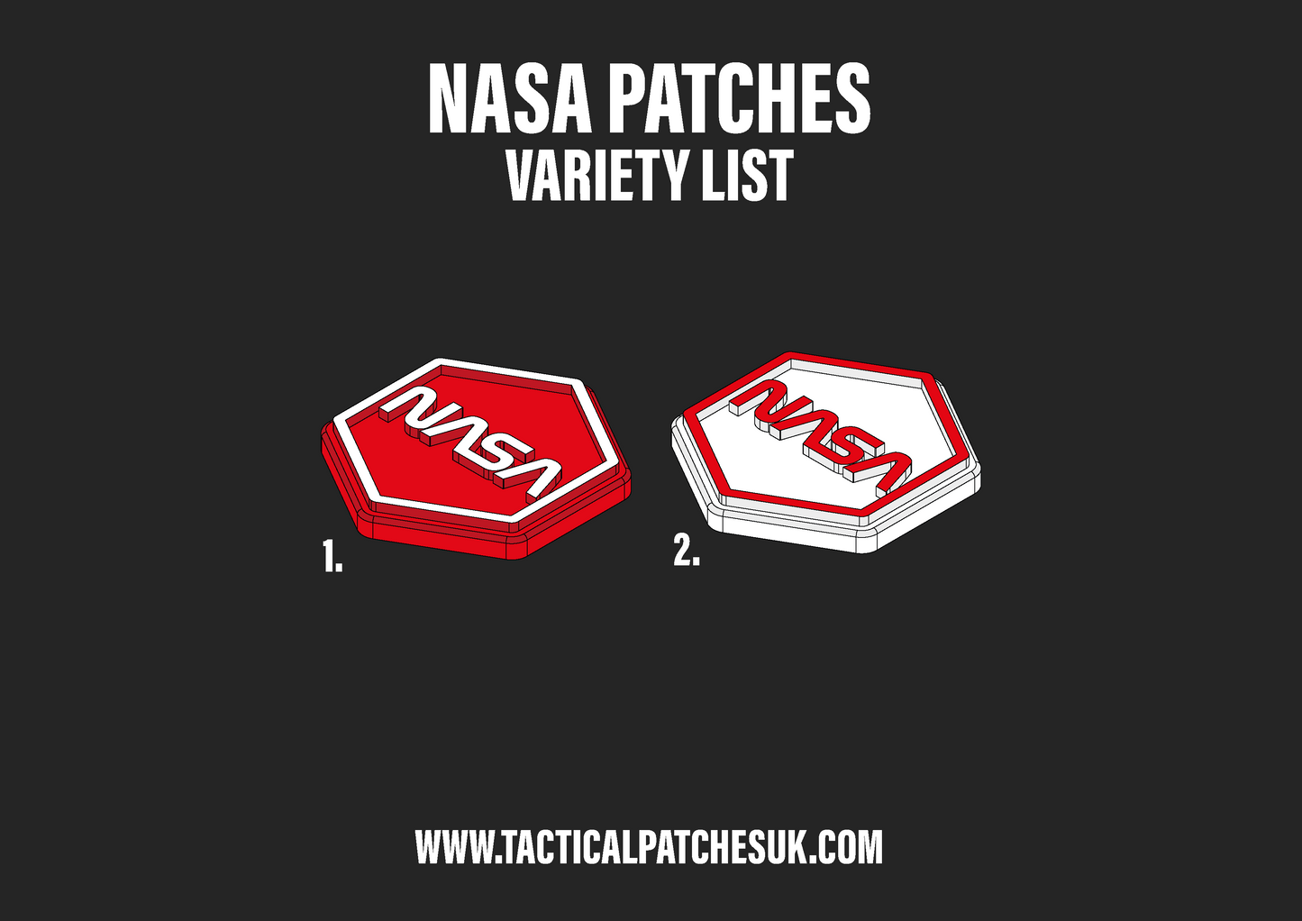 NASA Hexapatch Velcro Patches