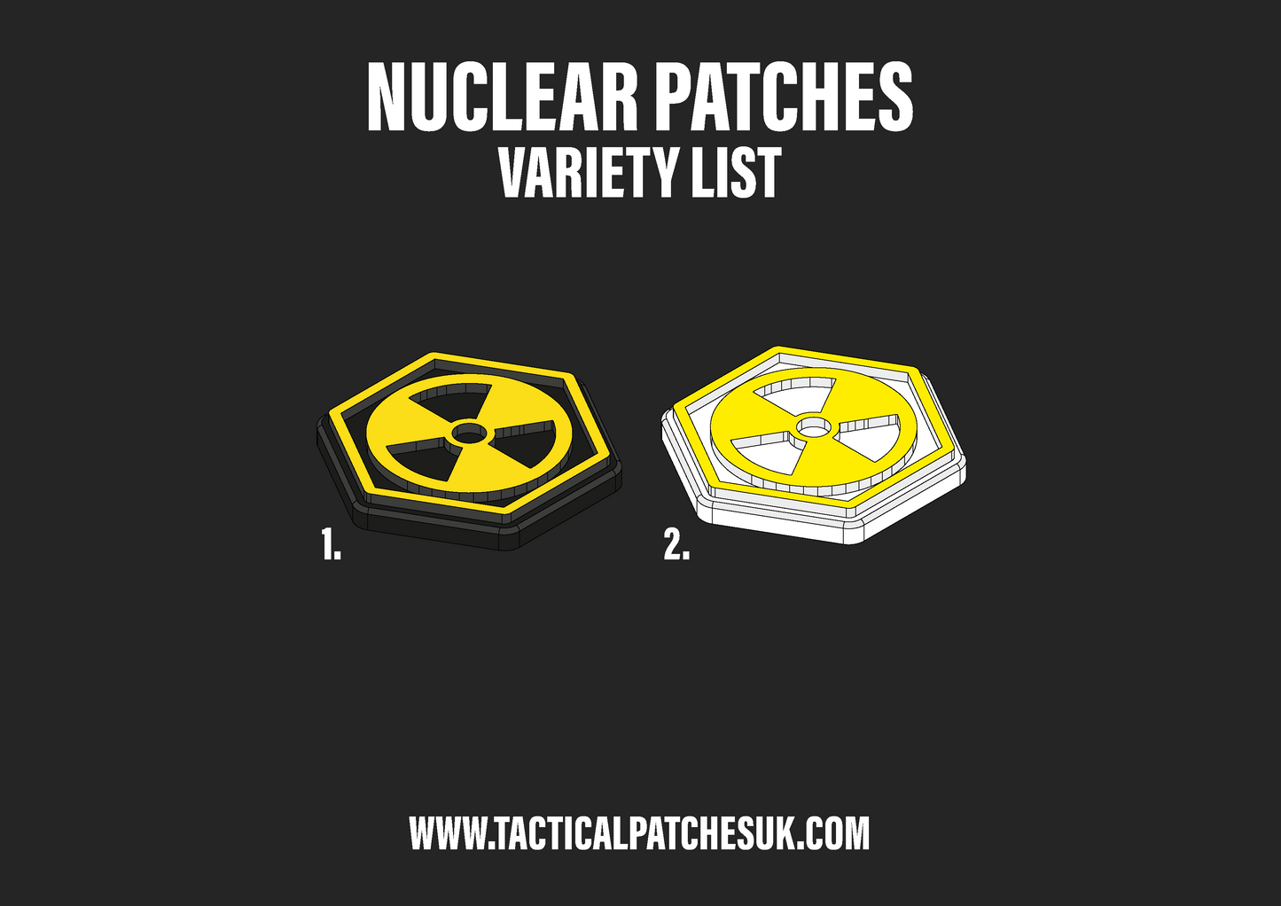 Nuclear Hexagon Velcro Patches