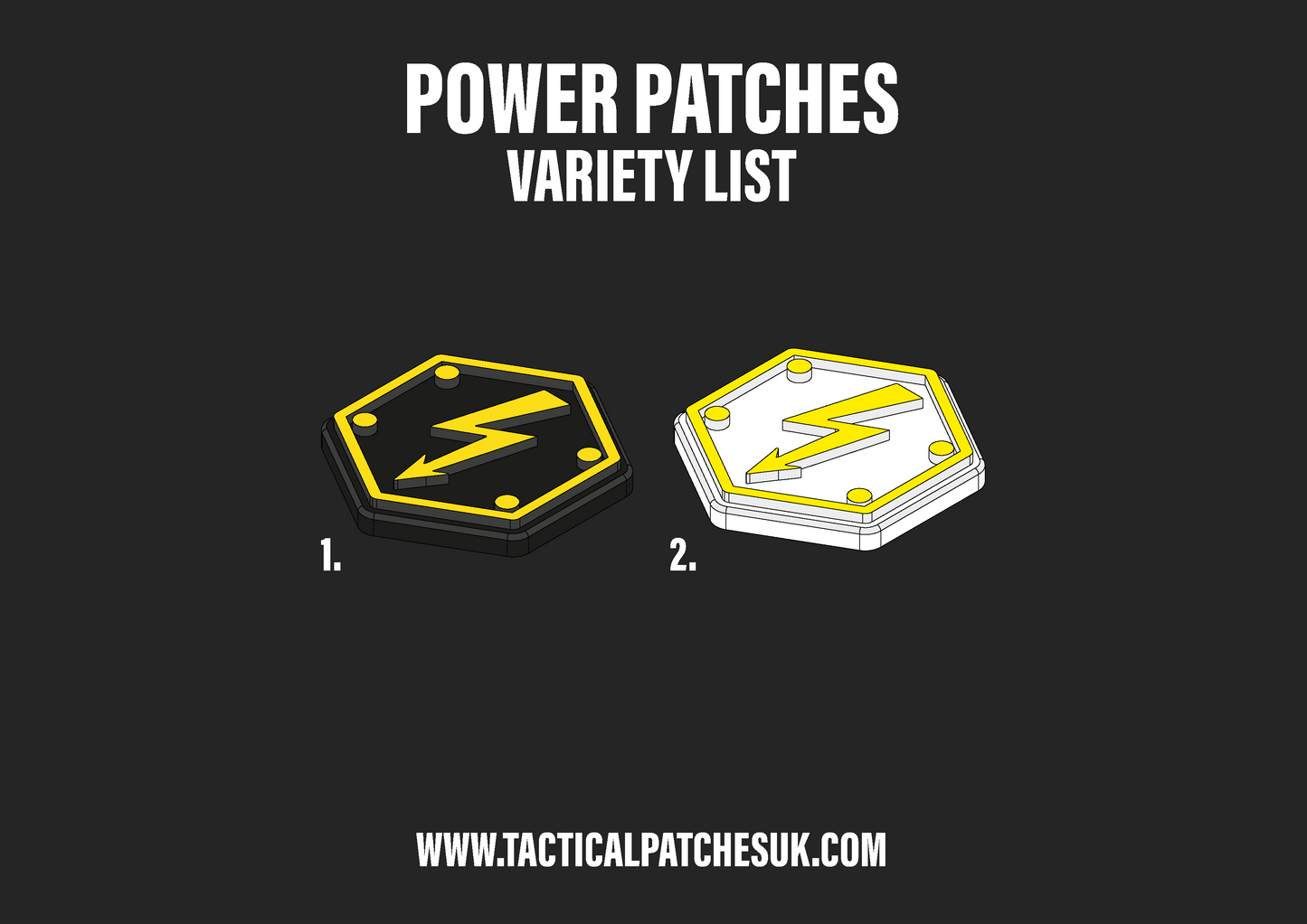 Power Hexapatch Velcro Patches