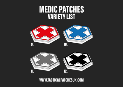First Aid Hexagon Velcro Patches