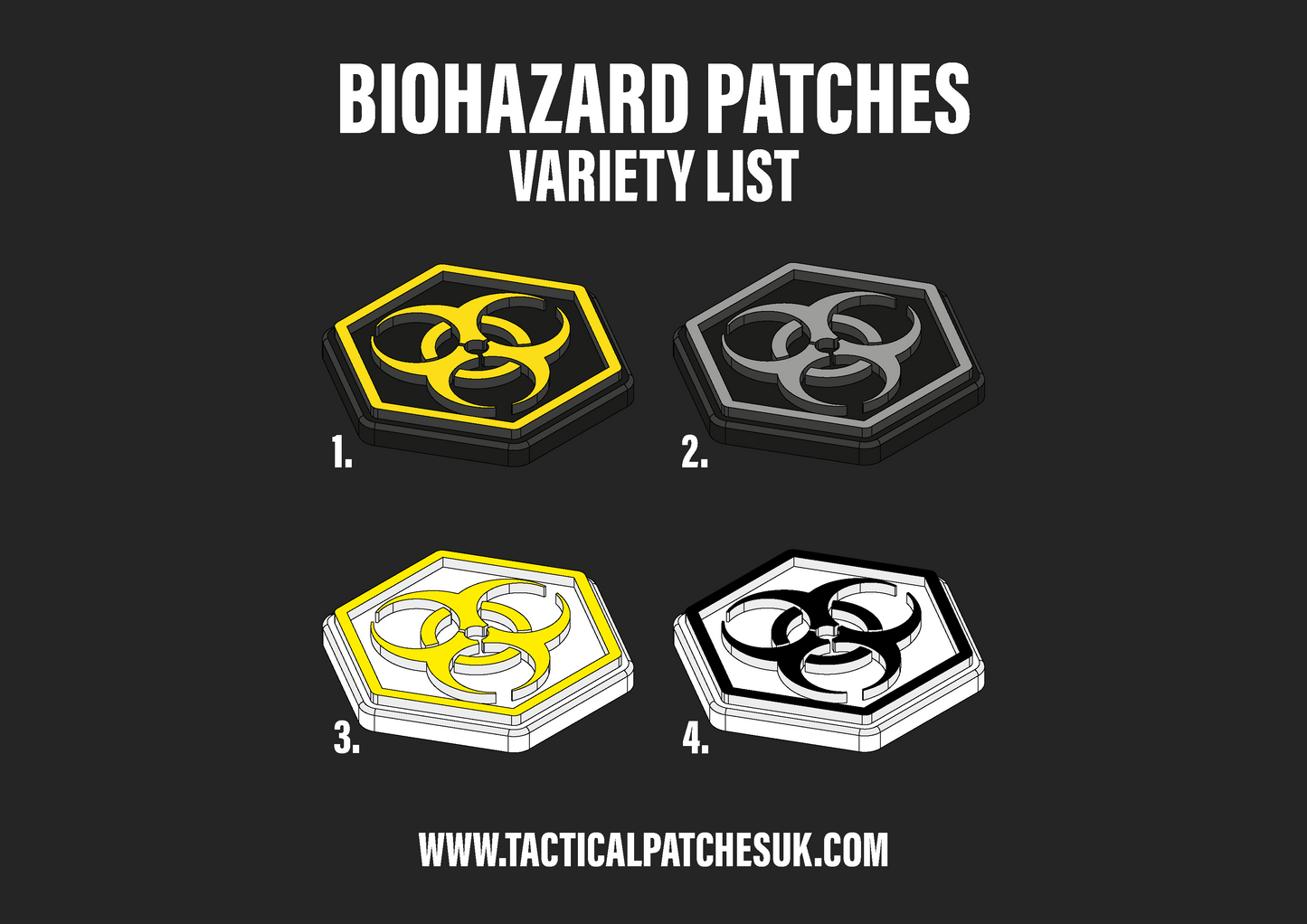 Infection Response Hexapatch Velcro Patches