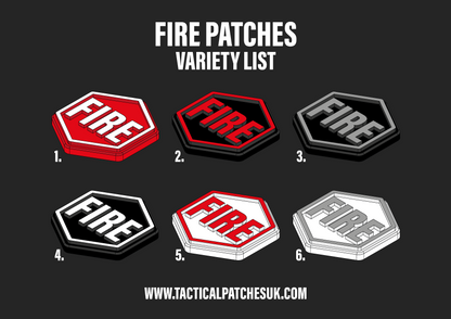Fire Hexapatch Velcro Patches